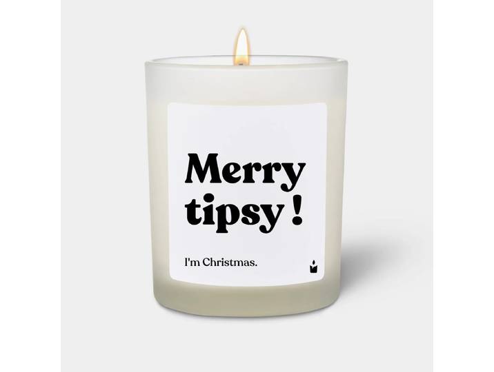 Duftkerze Flowery Merry tipsy ! I'm Christmas.