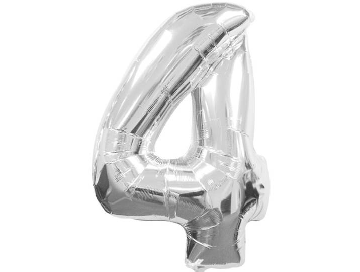 Luftballons Office silber Folie H 86 cm 1 Stk - Luftballons