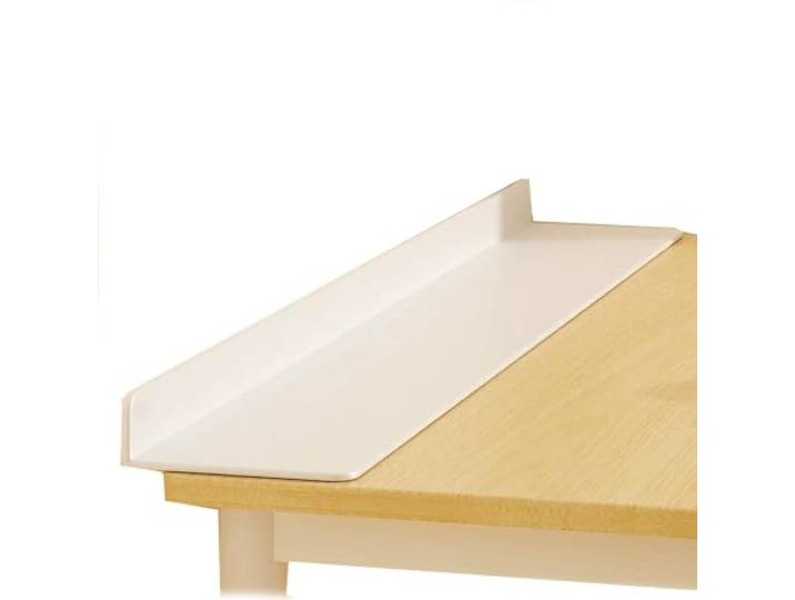Schreibtischverlängerung aus Metall, 5 Kg Tragkraft Tischverlängerung Lückenfüller Regal Ohne Bohren, Platzsparender Organizer für Home office(White,60x20cm/24x8in)