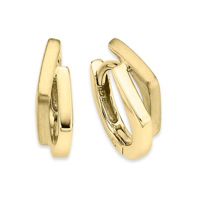 Paar Creolen BRUNO BANANI "Schmuck Geschenk Silber 925 Ohrschmuck Ohrringe", gold (gelbgoldfarben), Ohrringe, Damen, Silber 925 (Sterlingsilber)