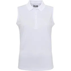 Callaway Polo Knit, ärmellos, weiss