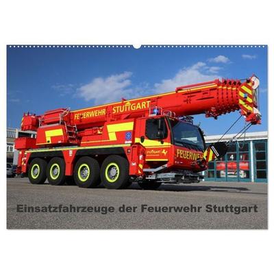 Einsatzfahrzeuge der Feuerwehr Stuttgart (Wandkalender 2027 DIN A2 quer), CALVENDO Monatskalender