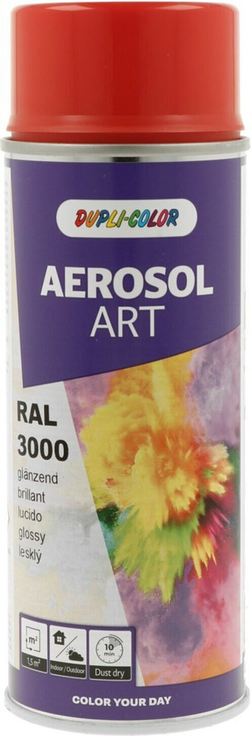 Buntlackspray AEROSOL Art feuerrot glänzend RAL 3000 400 ml Spraydose ; European Aerosols (732959)