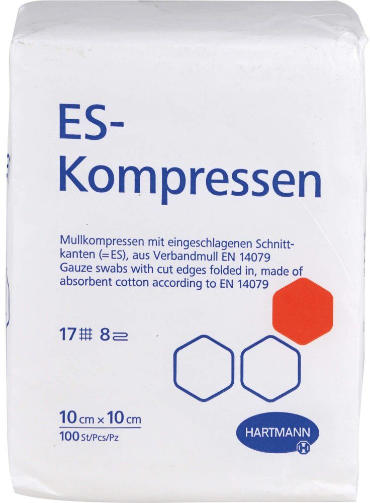 Es-kompressen unsteril 10x10 cm 8fach