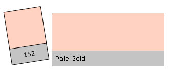 Lee Colour Filter 152 Pale Gold Pale Gold