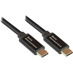 GC 2213-SF010S - Daten-/ Ladekabel USB C-Stecker, 100 W, schwarz 1 m