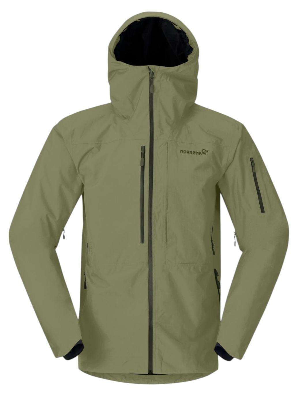 Norrøna Lofoten Gore-Tex Insulated Herren Skijacke mit Kapuze grün M