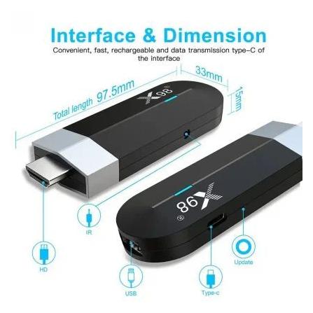 Riff X98 S500 Mini TV Stick (32 GB, Android 11) (RF-X98-4GB+32GB)