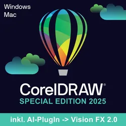 CorelDRAW Graphics Suite Special Edition 2025 inkl. AI-PlugIn -> Vision FX 2.0