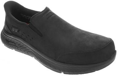 Skechers Work Arch Fit Crosser Sr-200456 (Men's) in Black, Size 10 M, Leather/Memory Foam/Rubber