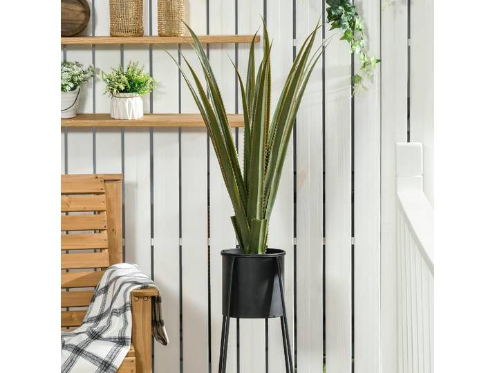 HOMCOM Agave Artificielle Pot 90cm Int/Ext