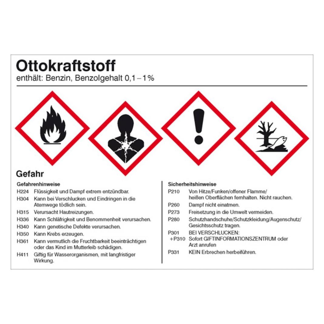 Wolk 21.B2040 Gefahrstoffetikett Ottokraftstoff Folie (21.B2040)