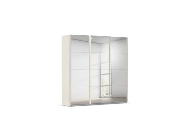 Rauch Möbel KULMBACH, Schwebetürenschrank, Farbe Beige, Breite 203 cm Kleiderschrank mit Schwebetüren, Schiebetüren, 3-türig, mit Spiegel, Zubehör Classic, Schlafzimmer, Jugendzimmer, Garderobe