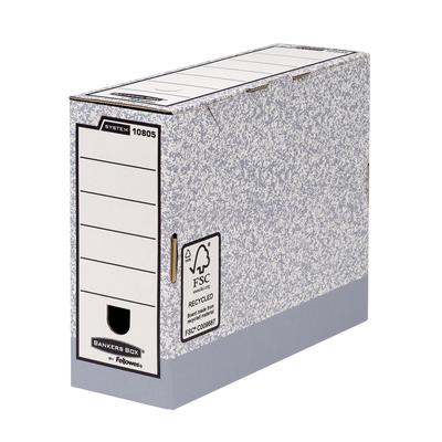 Bankers Box Archivschachtel System grau/weiß 1080501