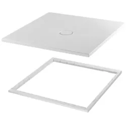 Bette BetteFloor Duschfläche 5946-004T1 150x100cm, Mini-Wannenträger, edelweiß