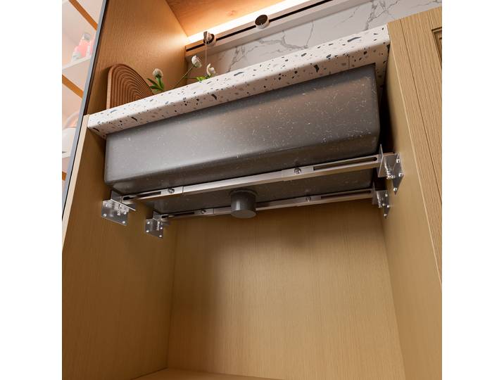 Only One Bar 1PC supports de Support d'évier sous plan Installation réglable en acier inoxydable pour évier de cuisine sous plan robuste