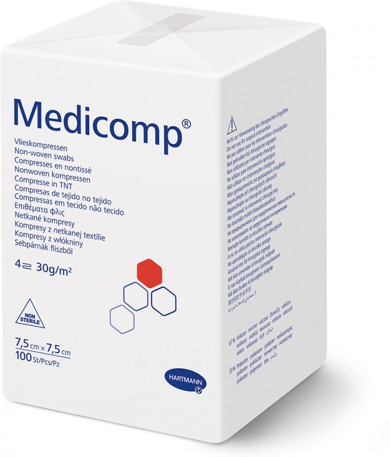 Medicomp Kompressen 7,5x7,5 cm unsteril