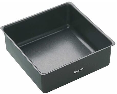 MasterClass Non-Stick Deep 23cm Loose Base Square Cake Pan
