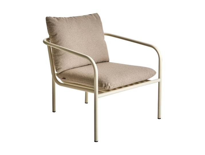 Brafab Bendt Loungesessel Teddy beige-pearl white