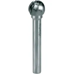 RUKO Hartmetall-Frässtift Form D Kugel (KUD) - mit Alu-Verzahnung - 116044A