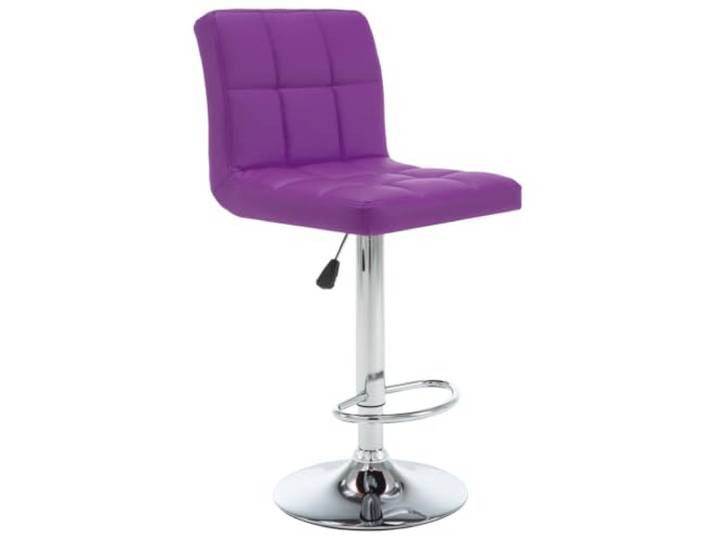 HKLGBVCR Barhocker, 2-teilig, Violett, Kunstleder, höhenverstellbar Bequemes Kunstleder, verchromter Stahlrahmen, Gashebefunktion, integrierte Fußstütze, Tragkraft 110 kg