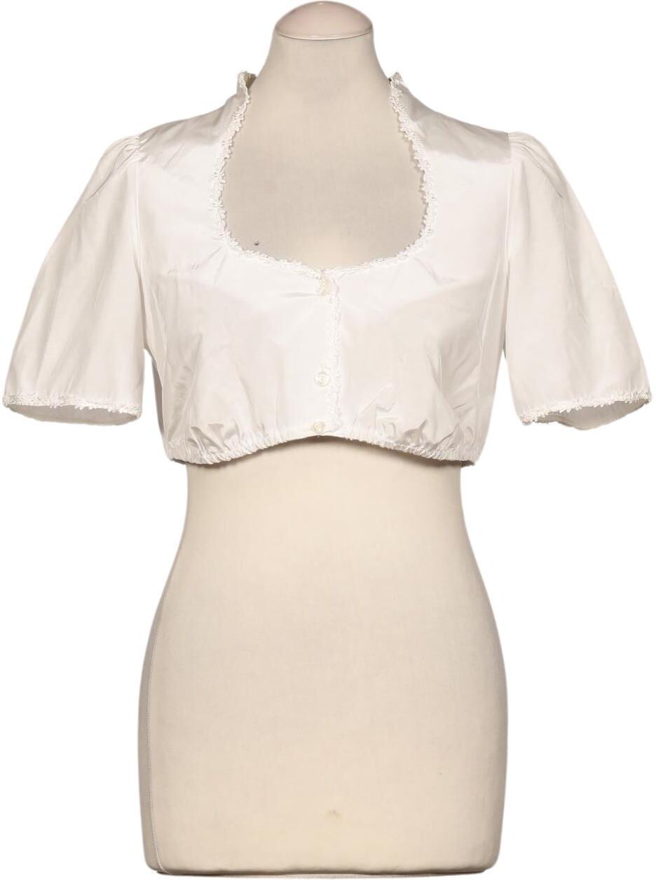 Wenger Tracht Damen Bluse, Weiß, Gr. EU 40, kein / Etikett - Second Hand