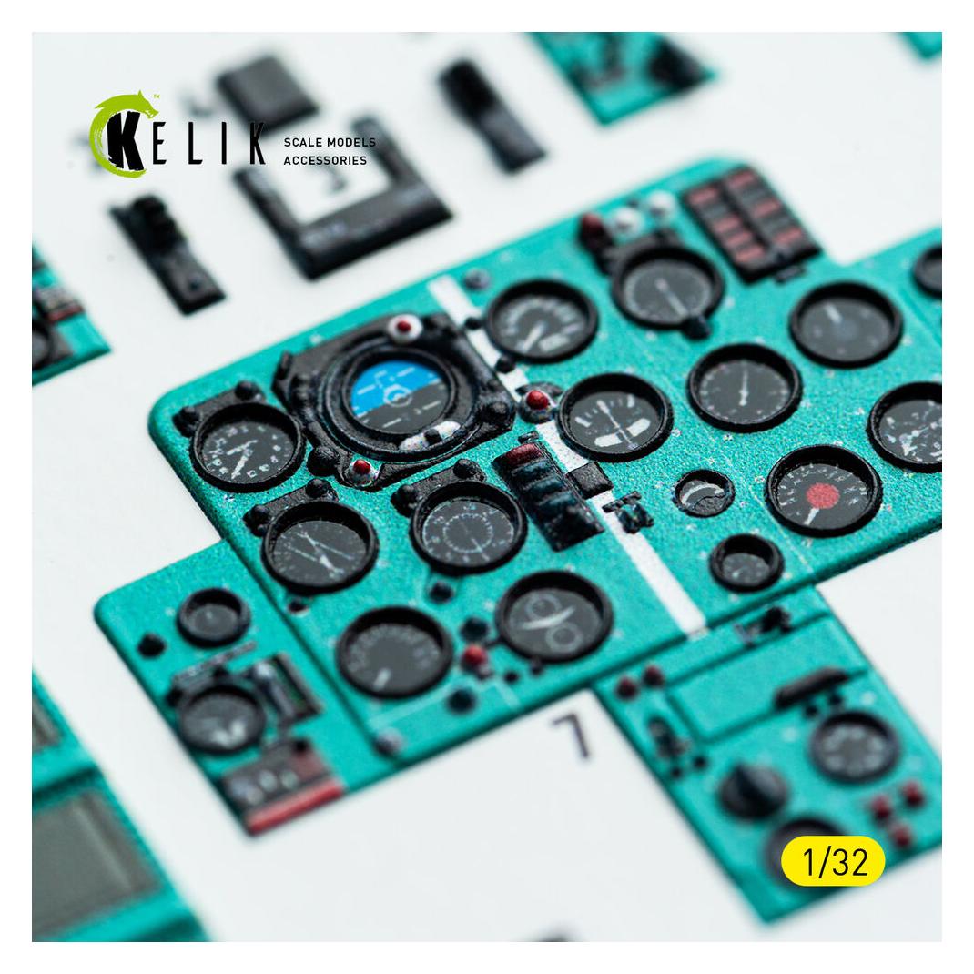 Kelik MiG-21 F-13 - interior 3D decals for Trumpeter kit (K32043)