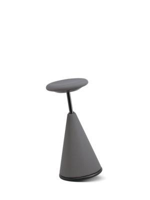 Stehhocker giroflex 10, gepolstert, 640-810 mm Sitzhöhe, grau
