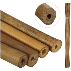 relaxdays 40er-Pack Bambusstäbe 120 cm