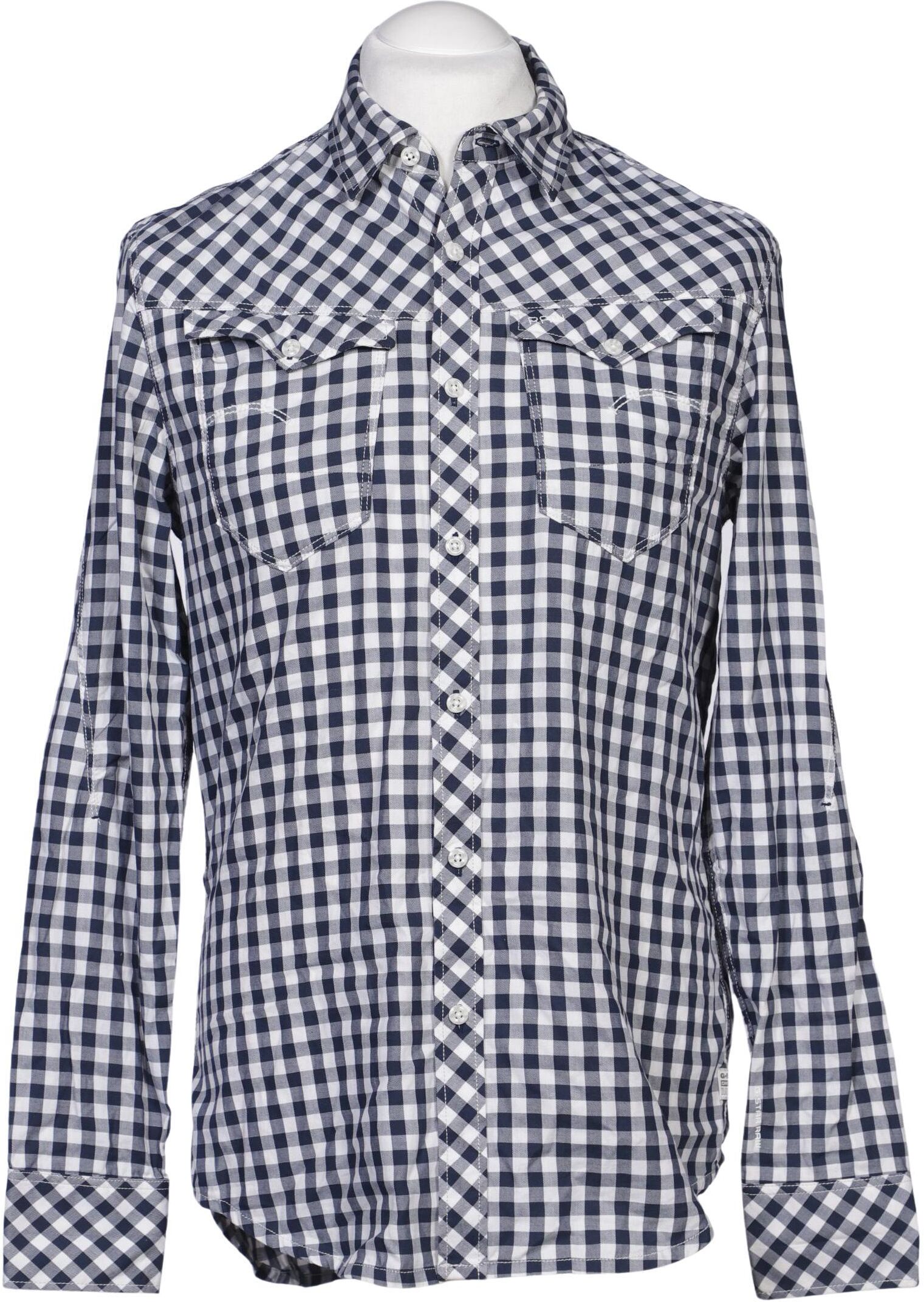 G Star RAW Herren Hemd, Mehrfarbig, Gr. M, Baumwolle - Second Hand