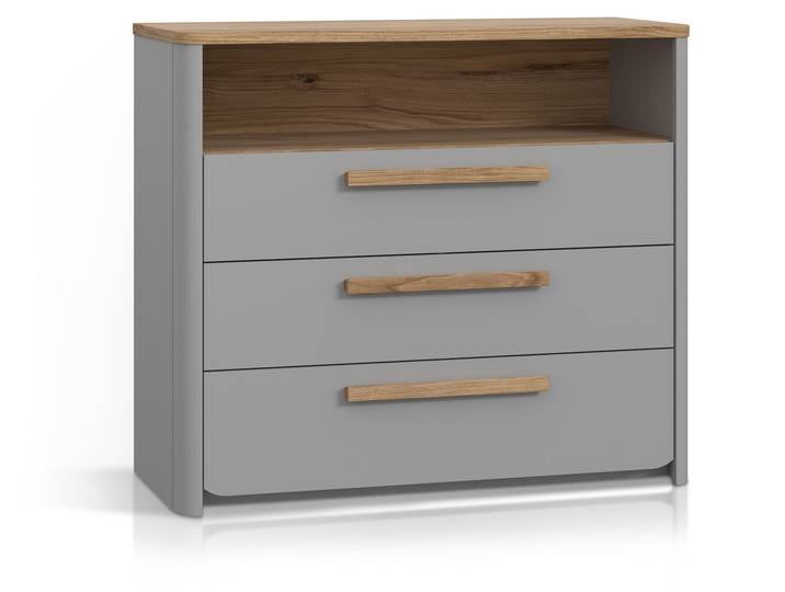 SPARKI Kommode, Material Dekorspanplatte, Grau / Catania