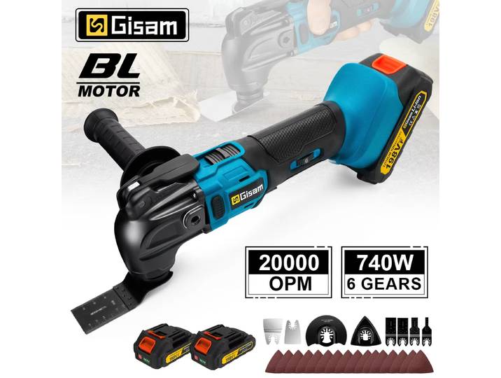 Gami 20000OPM outil oscillant à dégagement rapide sans fil tondeuse multifonction outil électrique Anti-Vibration pour makita broche de batterie 18V