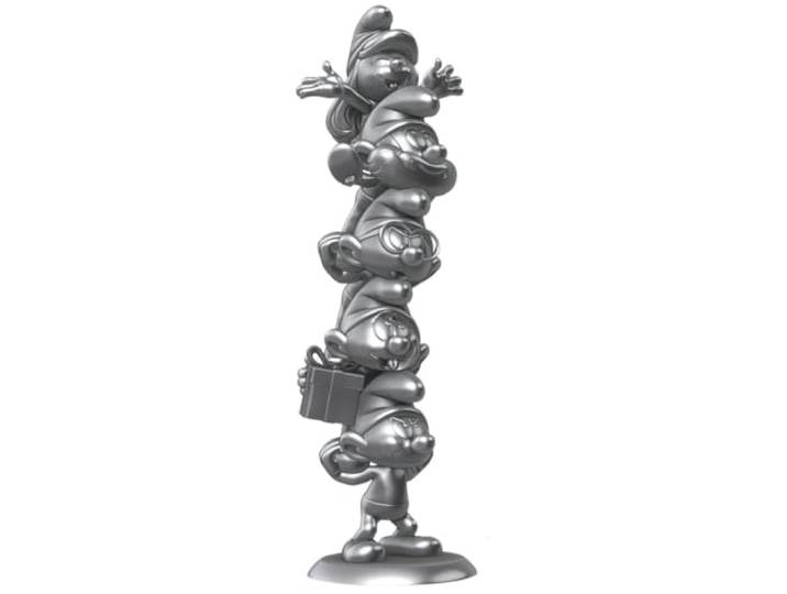 Plastoy - Silver Smurf Column