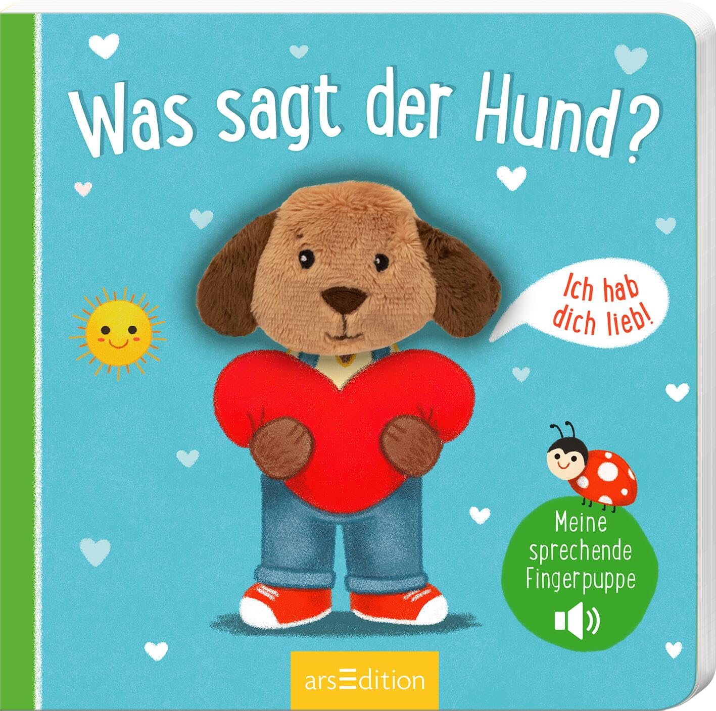 Meine sprechende Fingerpuppe: Was sagt der Hund?: Ich hab dich lieb! Erstes Fingerpuppenbuch mit Soundeffekten für Kinder ab 12 Monaten - Preis vom 09.10.2026 07:28:09 h