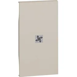 Legrand KM01M2RN LivingNow 2-modulige Tastenabdeckung mit Symbol ”Ventilator” in der Farbe Sand