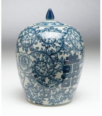 Orchard Creek Designs Bliss 9'' Porcelain Ginger Jar