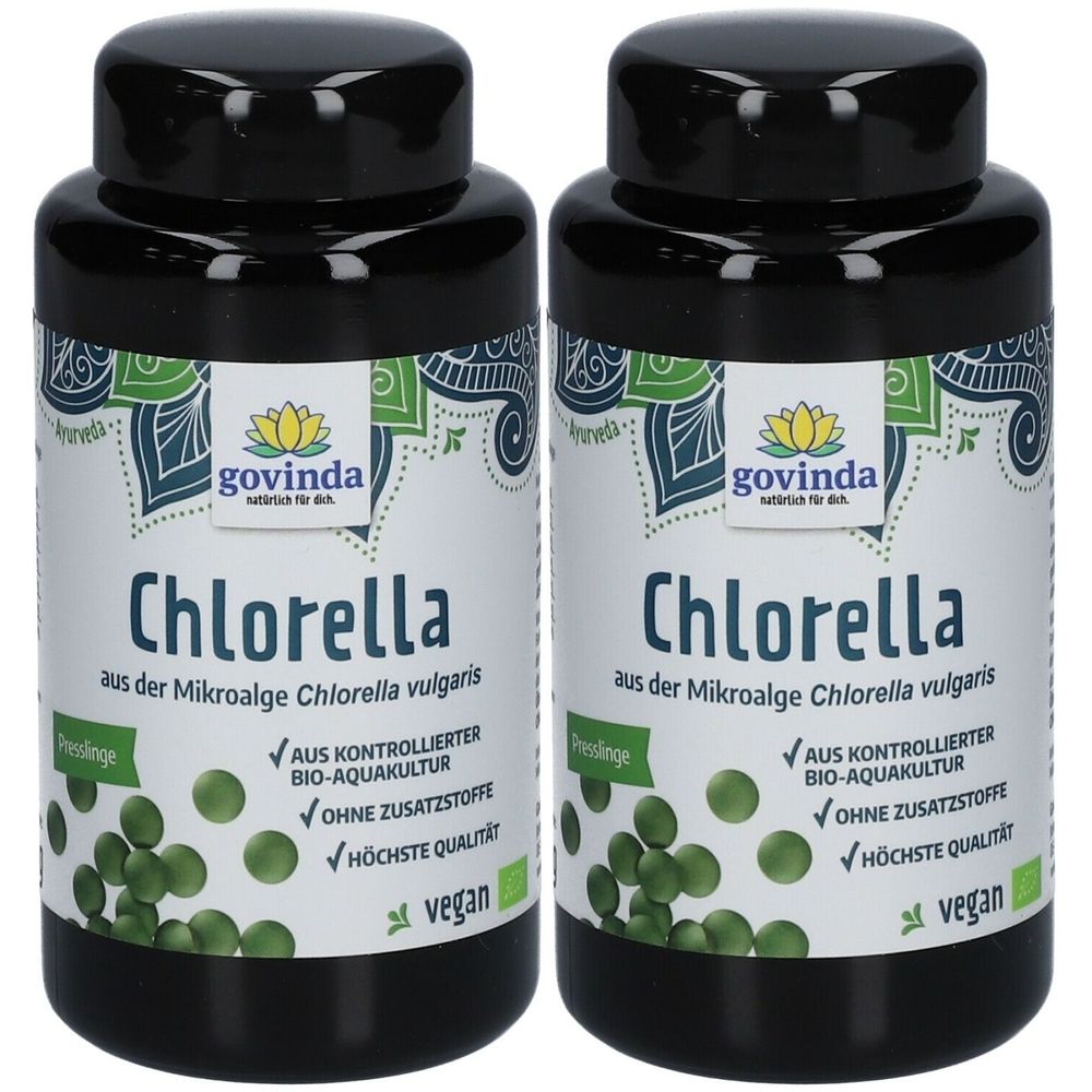 Govinda Bio-Chlorella 2x 2x180 g Pulver