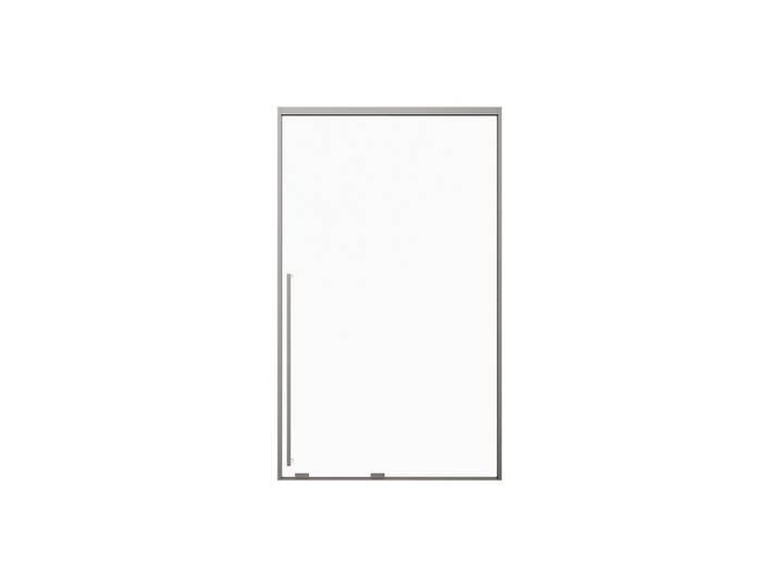 Vente-Unique Duschschiebetür - 120 x 200 cm - Gunmetal - Covington, Grau, Glas, Metall, Uni, 120x200 cm, Badezimmer, Baden & Duschen, Duschtüren