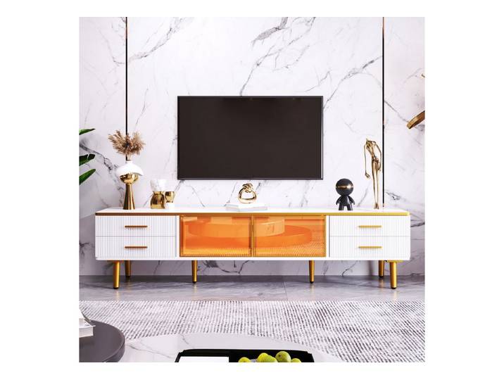 Fine Life Pro TV-Bank Lowboard / TV‑Schrank / TV‑Lowboard mit LED