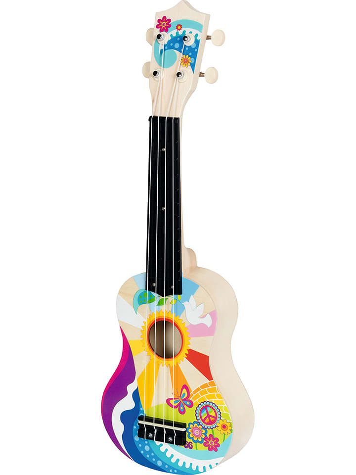 Goki Ukulele "Flower Power" in Bunt - ab 5 Jahren - onesize