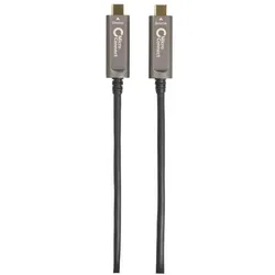MicroConnect MC-USB3.1C15OP USB Kabel 15 m USB 3.2 Gen 2 (3.1 Gen 2) USB C Schwarz (15 m, USB 3.2 Gen 2), USB Kabel