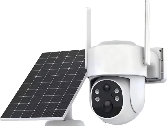 IMMAX NEO LITE Smart Security Solar Sentry V2, Outdoor, WiFi, P/T, HD, PIR, 4MP