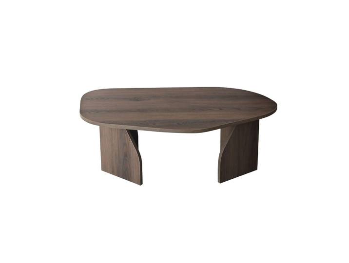 Skye Decor, Rock - Walnut, Couchtisch, 100 % Melaminbeschichtete Spanplatten, Nussbaum, 105 x 65 x 35 cm