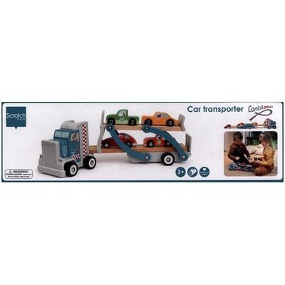 SCRATCH - Autotransporter mit Holzautos