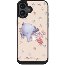 Nivocase Handyhülle für Apple iPhone 16 Plus Hülle NIVOpure Case Schwarz Disney Esel Winnie Puuh Ferkel (Apple iPhone 16 Plus), Smartphone Hülle, Schwarz
