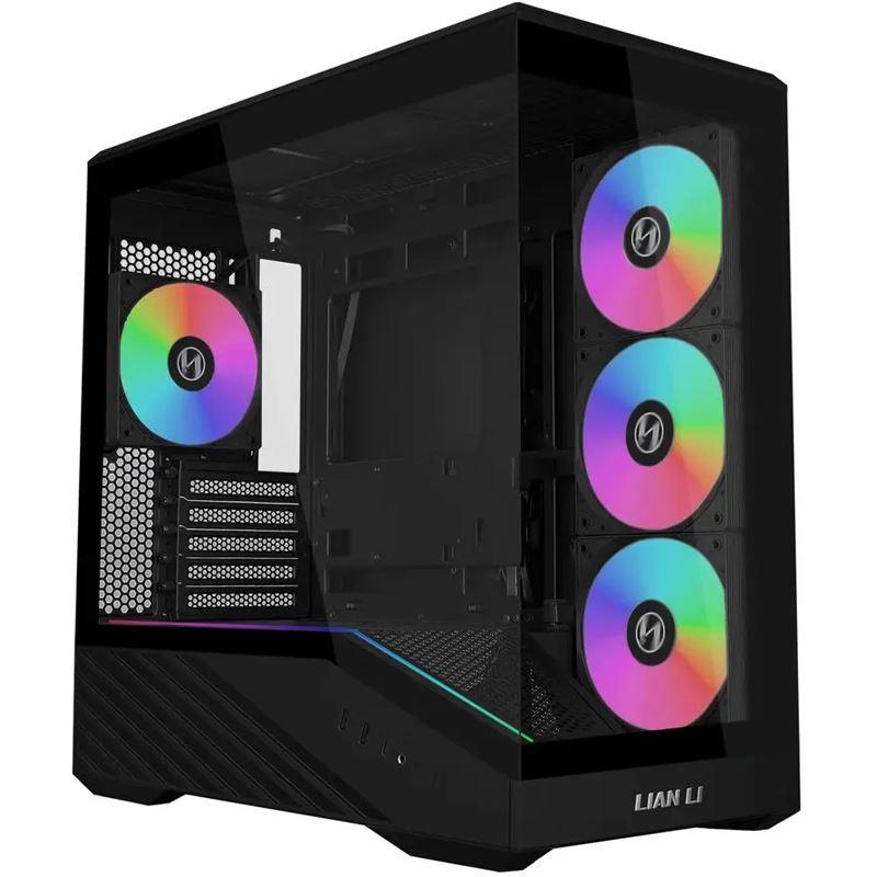 Lian Li VECTOR V100 MINI PC-Gehäuse, Micro-ATX, Tempered Glass - schwarz