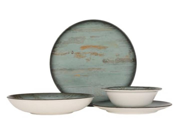 Bonna Geschirrset - Madera - 24 teilig - 6 Personen - Porzellan