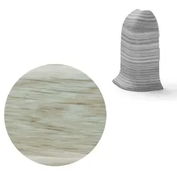 Äußere ecke für Sockelleiste Naturel Eiche Sand, PVC Länge 0,5 cm, Kantenhöhe 56 mm, NATNGTZF0
