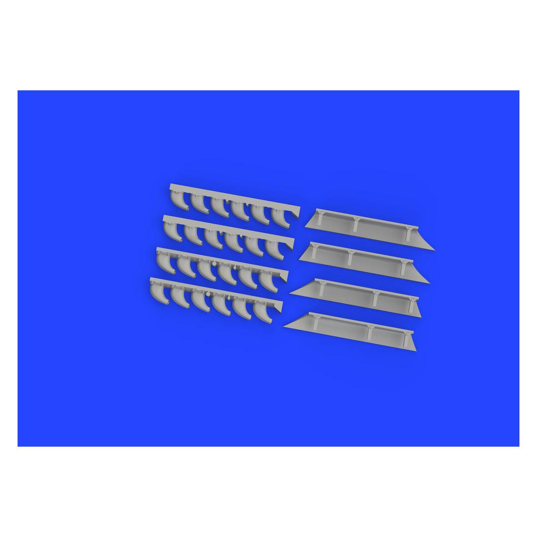 Eduard Me 410 exhaust stacks PRINT 1/72 AIRFIX (672356)