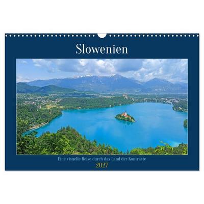 Slowenien - Eine visuelle Reise durch das Land der Kontraste (Wandkalender 2027 DIN A3 quer), CALVENDO Monatskalender